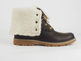 Timberland 6 Inch WP Shearling A1BYB Brown Leather Lace Up Chukka Boots
